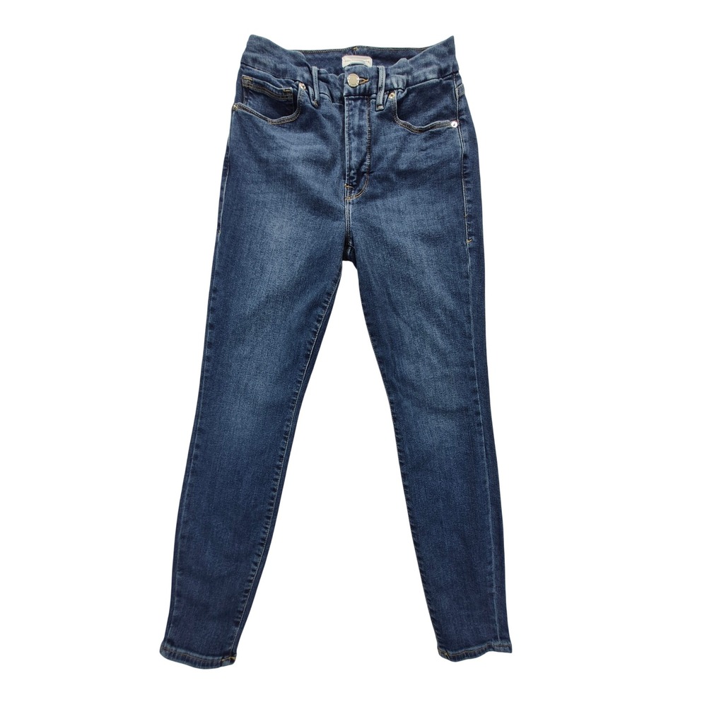 Good American Good Legs Skinny Jeans Womens 4/27 Blue High Rise GLC0VF873T